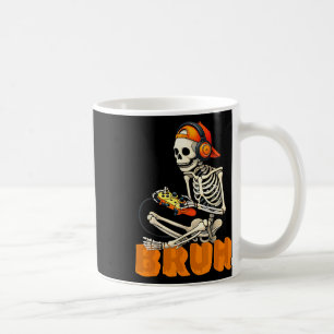 Bruh Halloween skelet gamer video gaming jongens m Koffiemok