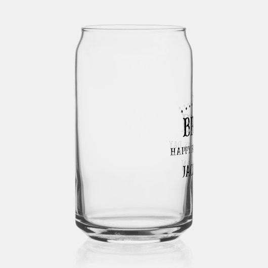 Bruh Happy Vaderdag Blikvorm Glas (Rechts)