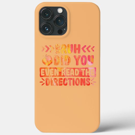 Bruh Heb Je De Instructies Gelezen Tie Dye Case-Mate iPhone Case (Achterkant)