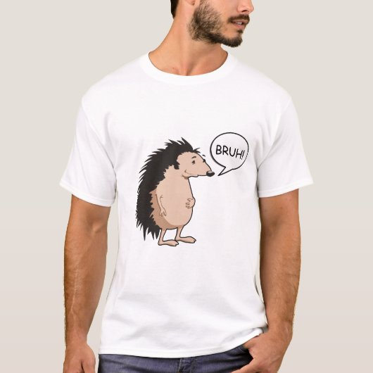 BRUH HEDGEHOG TEE SHIRT (Voorkant)