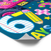 Bruh heeft 67 33 dagen van school jongens kids 100 poster (Hoek)