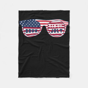 Bruh Het is 4 Juli Grappig Koel 4 Juli US FL Fleece Deken