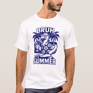 Bruh Het is de zomer Funny Goose in Hawaiian Shirt