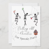 BRUH HET IS HALLOWEEN SPOOKT HUIS KOSTUUM PARTY KAART (Achterkant)