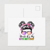 Bruh het is mijn 10e verjaardag 10 jaar oud briefkaart (Voorkant / Achterkant)