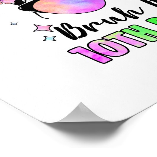 Bruh het is mijn 10e verjaardag 10 jaar oud poster (Hoek)