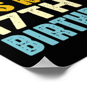 Bruh Het is mijn 17e verjaardag Grappig 17 jaar ou Poster (Hoek)