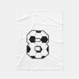 Bruh Het Is Mijn 8e Verjaardag 8 Jaar Oude Voetbal Fleece Deken