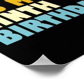 Bruh Het is mijn 9e Verjaardag Negende Verjaardag  Poster (Hoek)