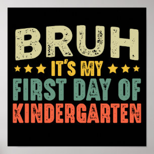 Bruh, het is mijn eerste dag op de Vintage Poster
