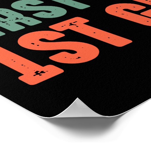 Bruh, het is mijn eerste dag van de 1e klas terug  poster (Hoek)