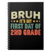 Bruh, het is mijn eerste dag van de 2e klas terug  notitieboek (Voorkant)