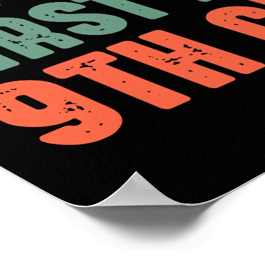 Bruh, het is mijn eerste dag van de 9e klas terug poster (Hoek)