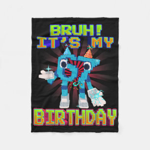Bruh Het Is Mijn Verjaardag 67 Zes Zeven 6-7 Grapp Fleece Deken