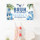 BRUH.. Het is mijn verjaardag! Jongen Verjaardagsf Spandoek (Insitu)