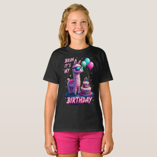 Bruh Het Is Mijn Verjaardag Lama Piñata Grappig Re T-shirt