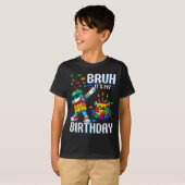 Bruh Het Is Mijn Verjaardag Master Bouwer Dabbing  T-shirt (Voorkant volledig)