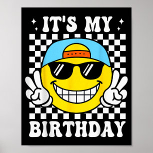 Bruh Het Is Mijn Verjaardag Vredesteken Smile Verj Poster