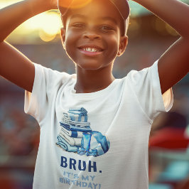 BRUH. Het is mijn verjaardag! Zwembadfeest jongen T-shirt