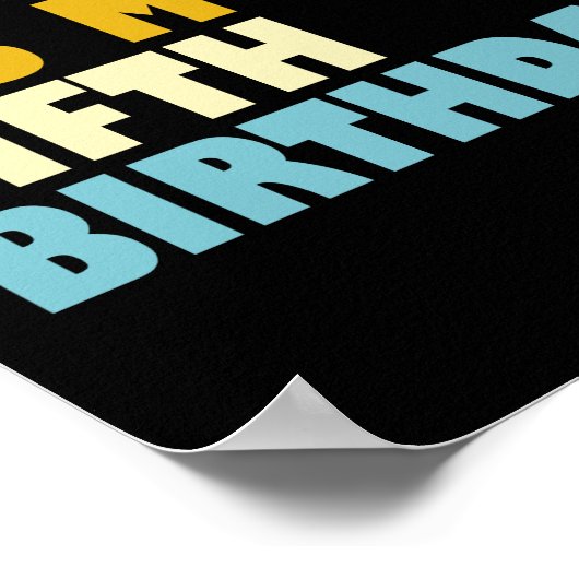 Bruh Het is mijn vijfde verjaardag 5 jaar oude mei Poster (Hoek)