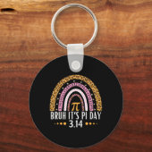 Bruh Het is Pi Dag 3.14 Pi Symbool Grappig Pi Dag Sleutelhanger (Voorkant)