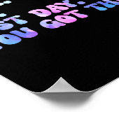 Bruh Het is Test Day Design Funny Tie Dye Testing  Poster (Hoek)