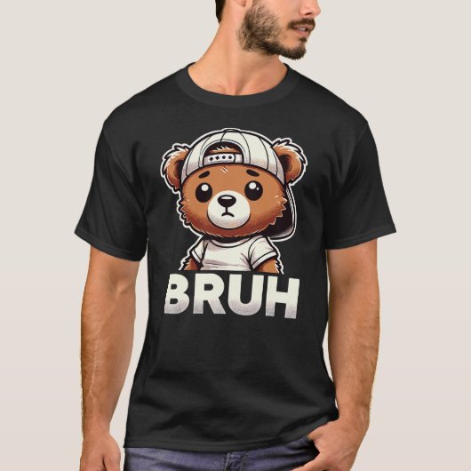 Bruh Hip Hop Teddy Bear Bruh Rap Music T-shirt (Voorkant)