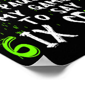 Bruh I Paused My Game To Say Six Seven Funny 67 Ga Poster (Hoek)