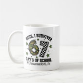 Bruh I Survived 67 Days Camo Checkered Counselor L Koffiemok (Links)