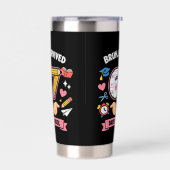 Bruh I survived 67 days of school Geïsoleerde Drinkbeker (Links)