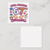 Bruh I survived 67 days of school Notitiekaartje (Voorkant / Achterkant)