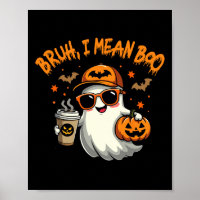 Bruh, ik bedoel Boo Funny Ghost Coffee Pumpkin Spo