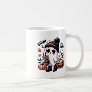 Bruh, ik bedoel Boo Funny Ghost Jack O Lantern Cof Koffiemok