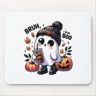 Bruh, ik bedoel Boo Funny Ghost Jack O Lantern Cof Muismat