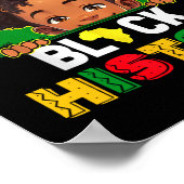 Bruh Ik Ben Black History Month Afro-Amerikaanse M Poster (Hoek)