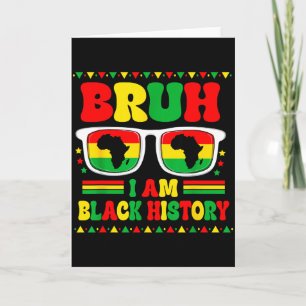 Bruh Ik ben Black History Month Eenzelvige Afrikaa Kaart
