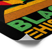 Bruh Ik Ben Black History Month Kinderen Jongens A Poster (Hoek)