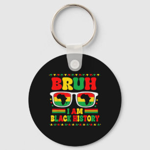 Bruh ik ben Black History Month Sungles Afrikaanse Sleutelhanger