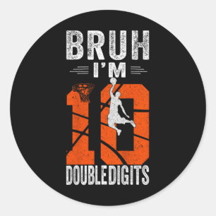Bruh ik ben dubbele cijfers 10e Sketll speler verj Ronde Sticker
