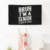 Bruh ik ben eindexamenklas 2025 afstudeer spandoek (Insitu)