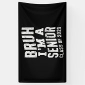 Bruh ik ben eindexamenklas 2025 afstudeer spandoek (Verticaal)