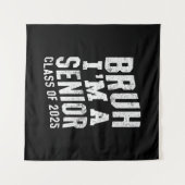 Bruh ik ben eindexamenklas 2025 afstuderen  wandkleed (Voorkant (horizontaal))