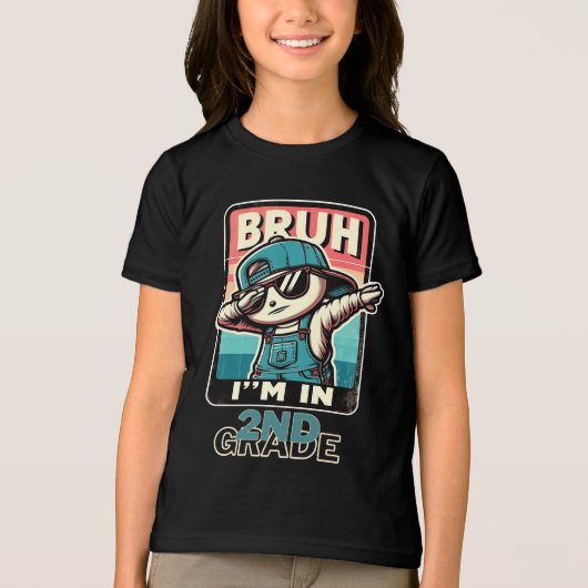 Bruh ik ben in: 2e klas Tri-Blend shirt (Voorkant)