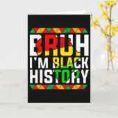Bruh ik ben Zwarte Geschiedenis Afrika Kaart Melan (Gele Bloem)