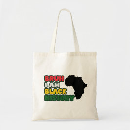 Bruh, ik ben zwarte geschiedenis tote bag