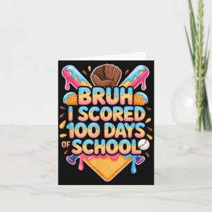 Bruh ik haalde 100 dagen school honkbal ijs af kaart