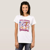 Bruh ik heb 67 dagen school overleefd t-shirt (Voorkant volledig)