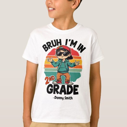 bruh ik zit in 2e klas 2 t-shirt (Voorkant)