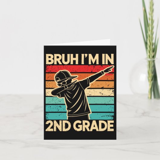 Bruh ik zit in de 2e klas terug naar school studen kaart (Voorkant)