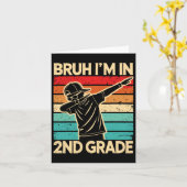 Bruh ik zit in de 2e klas terug naar school studen kaart (Gele Bloem)